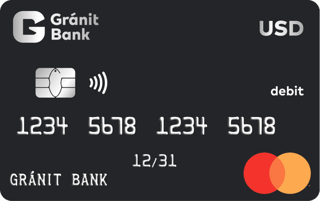 Dolláros Gránitbankos kártya.