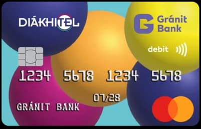 Gránit Diákhitel Mastercard bankkártya