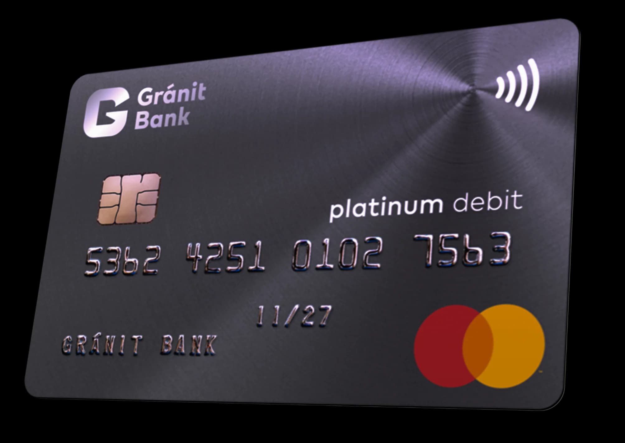 Gránit Platinum Mastercard debit bankkártya
